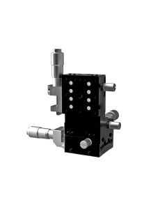 Aluminum Crossed Roller XYZ Stage Center Drive Metric Threads