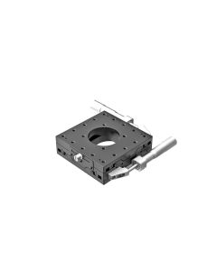 120X120mm EXC Bearing, Steel, XY-Axis Stage, Side Micrometer, +/-20mm, M6 Threads