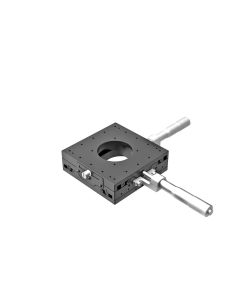 120X120mm EXC Bearing, Steel, XY-Axis Stage, Center Micrometer, +/-20mm, M4 Threads