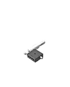 40X40mm EXC Bearing, Steel, X-Axis Stage, Side Differential Micrometer, +/-6.5mm, 6-32 Threads, Right-handed
