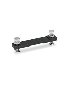 Vertical heigh adjustment for low profile large and medium rails