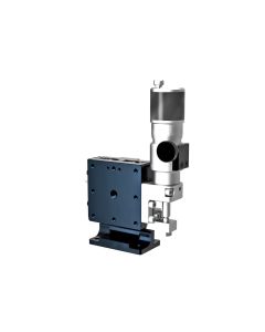 40X40mm EXC Bearing, Steel, Z-Axis Stage, (Vertical Platform/Horizontal Base) Side Sub-Micron Worm-screw Micrometer, +/-6.5mm, M3 Threads, Right-handed
