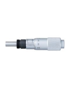 13mm Travel Micrometer Head, Flat Carbide Tip, 9.5mm Shank Diameter