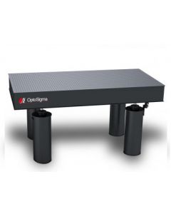 5'x3' Optical Table Top & Legs, 36"H, Self-Leveling, Pneumatic Isolation, 1/4-20 Thd.