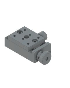 24X30mm Dovetail Bearing, Brass, X-Axis Stage, Center Leadscrew, +/-4mm, M3 Threads