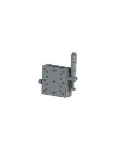 65X65mm Ball Bearing, Aluminum, Z-Axis Stage, (Vertical Platform/Base) Side Micrometer, +/-12.5mm, 1/4-20 Threads