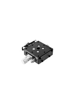 40X40mm Goniometer, EXC Bearings, 1-Axis, +/-8 deg, 60mm Axis Ht, Right-handed, Worm-gear, M3 Thd
