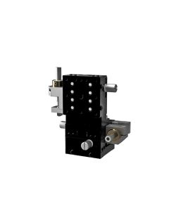 Aluminum Crossed Roller XYZ Stage Side Drive Metric Threads Right Hand with Fine Pitch Screw
