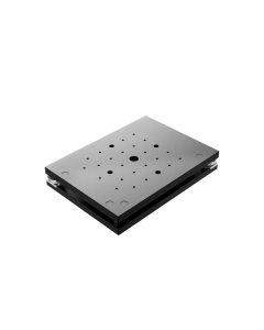 160X220mm, 2-Axis Kinematic Tilt Stage, Aluminum, Edge-Knob Adjustment, +/-0.7-deg.,+/-0.6-deg, M4 Threads
