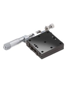 40X40mm EXC Bearing, Steel, X-Axis Stage, Side Micrometer, +/-6.5mm, M3 Threads