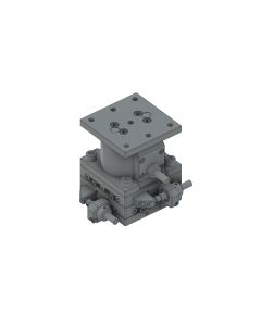 65X65mm EXC Bearing, Steel, XYZ-Axis Stage, Side Hex Screw, +/-6.5/6.5/5.0mm, 1/4-20 Threads