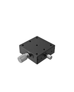 65X65mm Goniometer, Brass Dovetail, 1-Axis, +/-15 deg, 76mm Axis Ht, Worm-gear, 1/4-20 Thd
