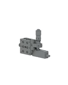 25X25mm Piezo Assist Z-Axis Stage (Vertical Platform/Base), Left Hand Adjuster +/-3mm M2 Threads