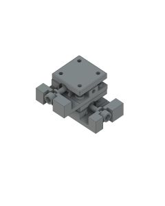 15X15mm Dovetail Bearing, Brass, XY-Axis Stage, Center Leadscrew, +/-3mm, M2 Threads