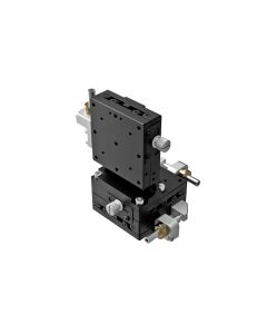 60X60mm EXC Bearing, Steel, XYZ-Axis Stage, (Vertical Platform) Side Hex Screw, +/-6.5mm, M4 Threads, Right-handed