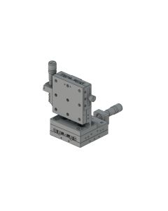 65X65mm EXC Bearing, Vacuum Compatible, Stainless Steel, XZ-Axis Stage, (Vertical Platform) Center Micrometer, +/-6.5mm, 1/4-20 Threads