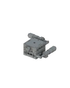 40X40mm EXC Bearing, Stainless Steel, XY-Axis Stage, Side Micrometer, +/-6.5mm, M3 Threads