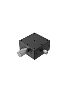 60X60mm Goniometer, Brass Dovetail, 1-Axis, +/-15 deg, 84mm Axis Ht, Worm-gear, M4 Thd