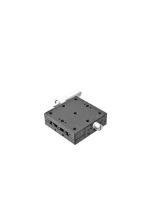 65X65mm EXC Bearing, Steel, X-Axis Stage, Side Micrometer, +/-6.5mm, M6 Threads, Right-handed