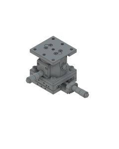 65X65mm EXC Bearing, Steel, XZ-Axis Stage, Center Micrometer, +/-6.5/5.0mm, 1/4-20 Threads