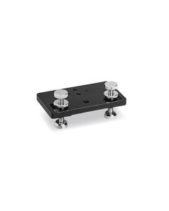 Double rail feet for low profile large and medium rails
