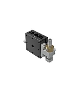 25X25mm EXC Bearing, Steel, Z-Axis Stage, (Vertical Platform/Base) Side Hex Screw, +/-3mm, M2 Threads