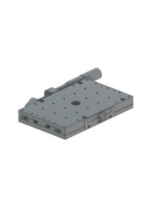 100X160mm EXC Bearing, Steel, X-Axis Stage, Side Micrometer, +/-25m, M4 Threads, Right-handed