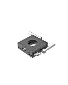120X120mm EXC Bearing, Steel, XY-Axis Stage, Side Micrometer, +/-20mm, M4 Threads