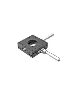 120X120mm EXC Bearing, Steel, XY-Axis Stage, Center Micrometer, +/-20mm, 1/4-20 Threads
