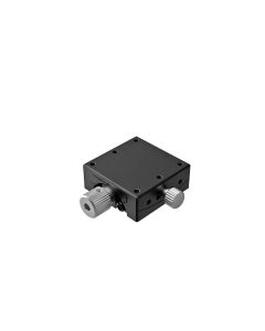 25X25mm Goniometer, Brass Dovetail, 1-Axis, +/-15 deg, 30mm Axis Ht, Worm-gear, M2 Thd