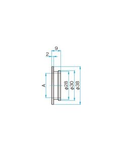Adapter for Objective side of Stepper Motor Objective Actuators M26.0 Thread