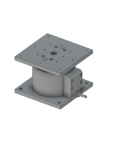 120X120mm EXC Bearing, Steel, Z-Axis Stage, (Horizontal Platform/Base) Center Hex Screw, +/-10mm, M4 Threads