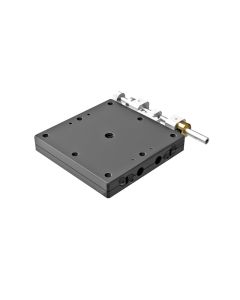 60X60mm EXC Bearing, Steel, X-Axis Stage, Side Hex Screw, +/-6.5mm, M4 Threads, Right-handed