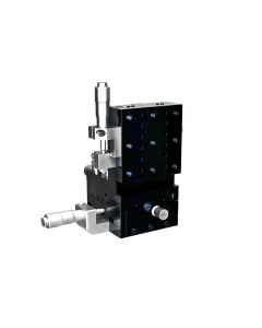 Aluminum Crossed Roller XYZ Stage Center Drive Metric Threads