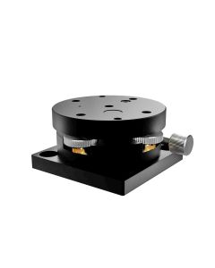 65mm Diameter, Aluminum, Kinematic Rotation Stage, +/-3 Deg Fine Adjustment, Thumb Screw Drive, M6 Threads