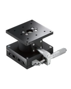 80X80mm EXC Bearing, Steel, XZ-Axis Stage, Side Micrometer, +/-12.5/5.0mm, M4 Threads