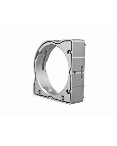 Vacuum-compatible, 101.6-mm mirror mount, stainless steel, high-stability, front-loading, 3 hex adjusters 