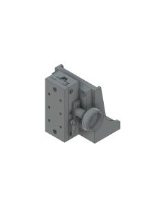 34X80mm Dovetail Bearing, Brass, Z-Axis Stage, (Vertical Platform/Horizontal Base) Rack&Pinion Drive, +/-10mm, M4 Threads