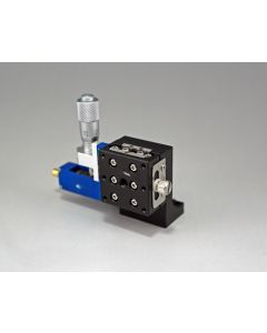 25X25mm Piezo Assist Z-Axis Stage (Vertical Platform/Horizontal Base) Left Hand Adjuster +/-3mm M2 Threads