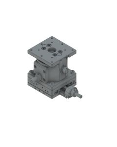 60X60mm EXC Bearing, Steel, XZ-Axis Stage, Center Hex Screw, +/-6.5/5.0mm, M4 Threads