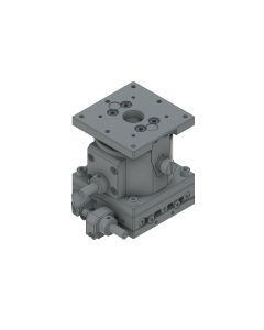 60X60mm EXC Bearing, Steel, XZ-Axis Stage, Side Hex Screw, +/-6.5/5.0mm, M4 Threads