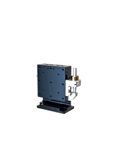 60X60mm EXC Bearing, Steel, Z-Axis Stage, (Vertical Platform/Horizontal Base) Side Hex Screw, +/-6.5mm, M4 Threads, Right-handed