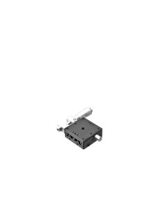 40X40mm EXC Bearing, Steel, X-Axis Stage, Side Micrometer, +/-6.5mm, M3 Threads, Right-handed