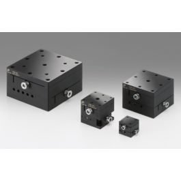 OptoSigma X Linear Dovetail Stages with Center Micrometers 