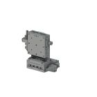 60X60mm EXC Bearing, Steel, XZ-Axis Stage, (Vertical Platform) Side Hex Screw, +/-6.5mm, M4 Threads, Right-handed