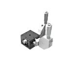 25X25mm EXC Bearing, Steel, XY-Axis Stage, Center 90-Deg. Micrometer, +/-3mm, M2 Threads