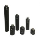 Black-Anodized Aluminum Post Holders with Threaded Base