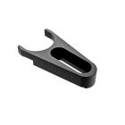 Pedestal Fork Clamp, Black-Anodized Aluminum, 22mm Slot, 1/4-20 Screw