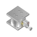 Motorized 65X65mm EXC Bearing, Vacuum Compatible, Stainless Steel, Z-Axis Stage, (Horizontal Platform/Base) Center Piezomotor, +/-4mm, M6 Threads