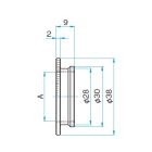Adapter for Objective side of Stepper Motor Objective Actuators M20.32 Thread